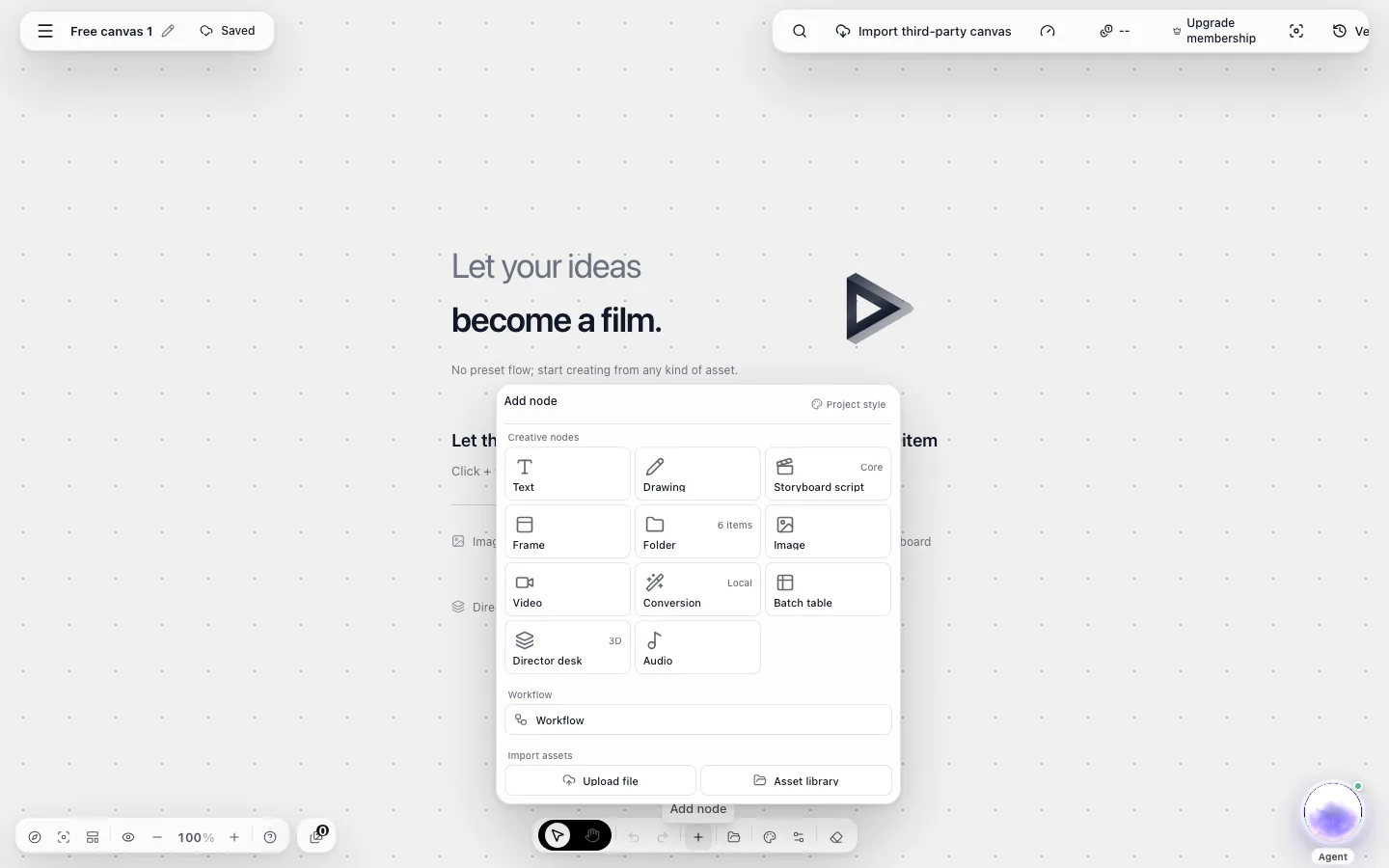 Running Cloud Workflows on the Canvas for Short Drama Shots