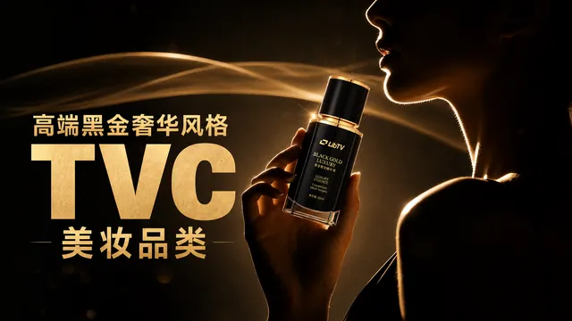 Black Gold Luxury Beauty TVC & Fluid Visuals
